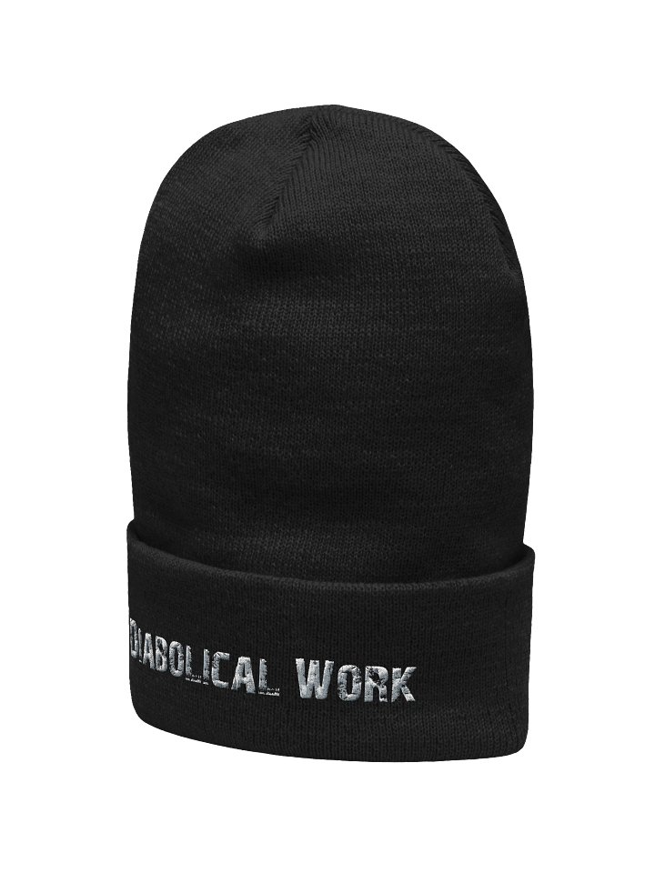 Diabolical Work Beanie (White Stitching) product image (6)