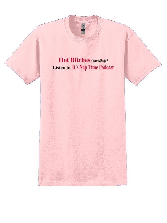 LIGHT PINK TEE - HOT BITCHES product image (1)