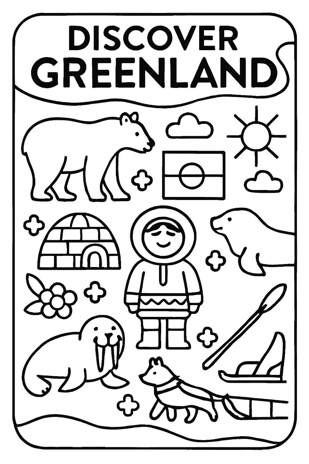 Free “Discover Greenland” Poster – European Wall Art Printable (A4 & US Letter PDF) product image (2)