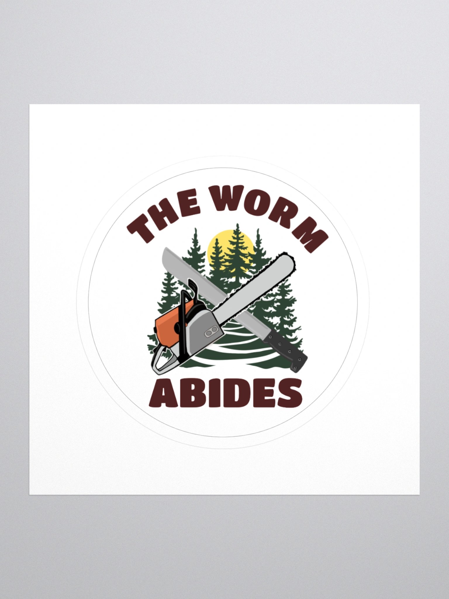 The Worm Abides Sticker product image (1)