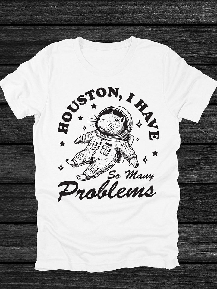 Houston, I Have So Many Problems Capybara T-Shirt product image (1)