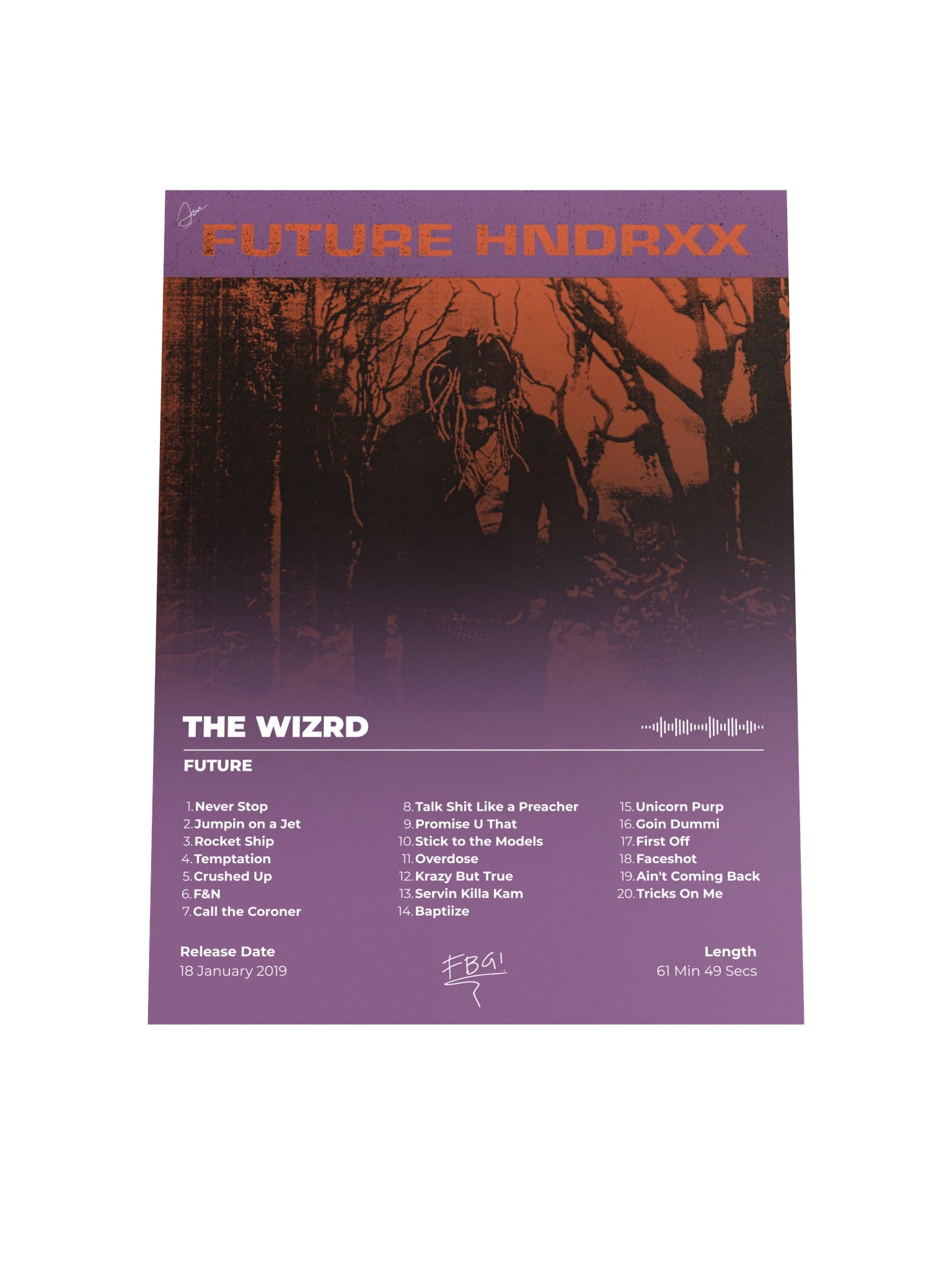 FUTURE HNDRXX Album Cover Poster product image (7)