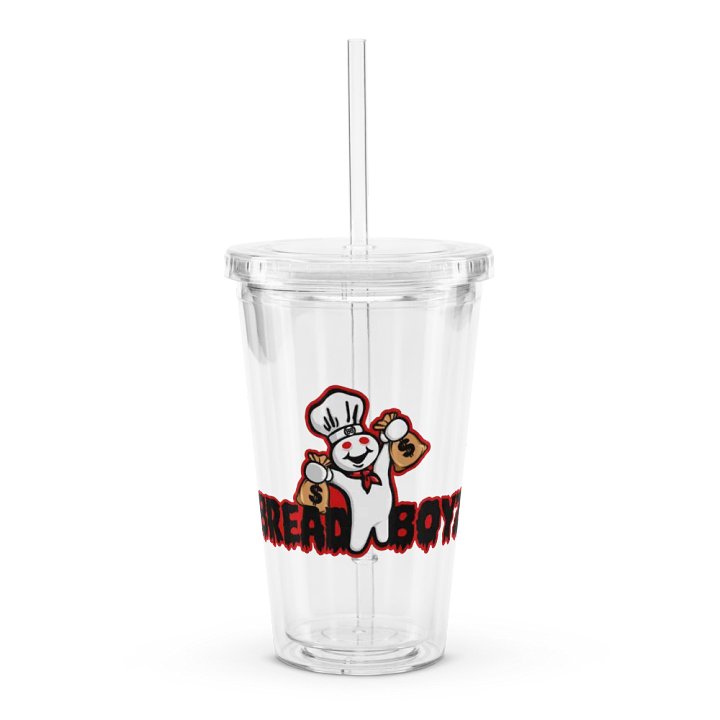 Bread Boyz Clear Plastic Tumbler (16 oz) product image (1)