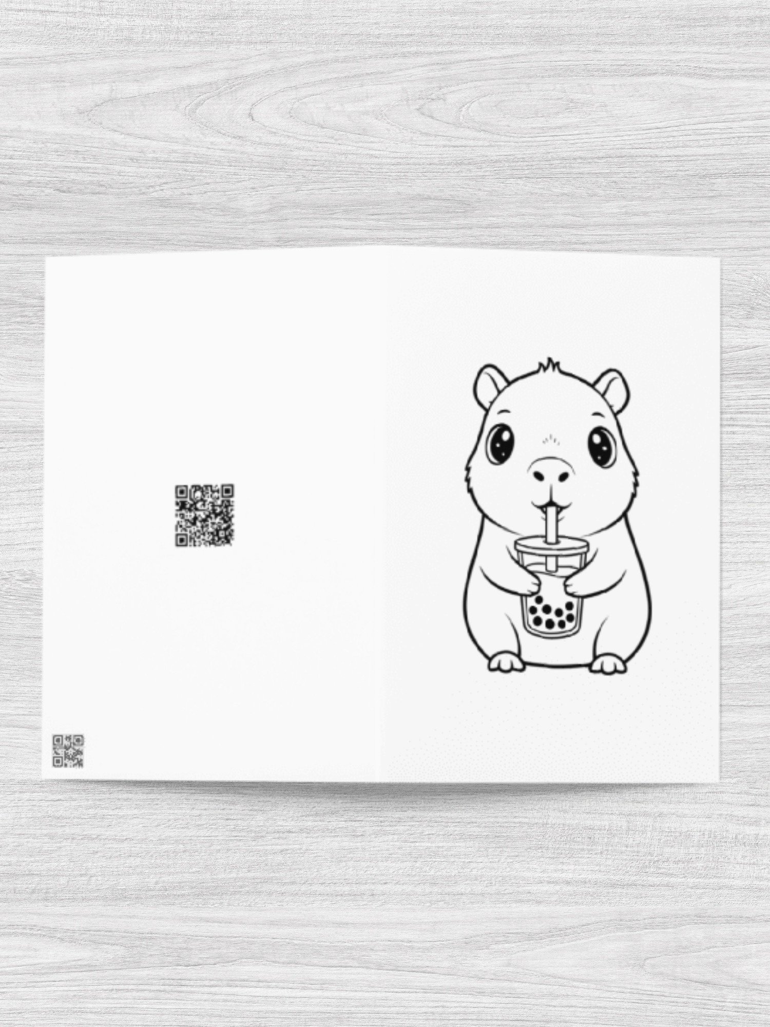 Capybara Greeting Card Blank Inside Gift for Animal Lovers product image (6)