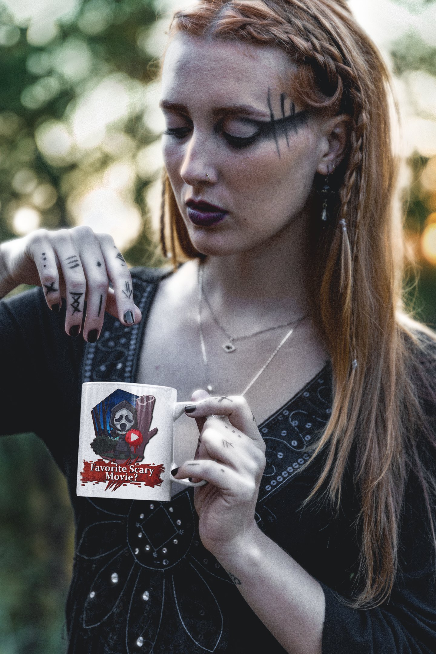 Irish's Chibi Horror Icons Mug - Favorite Scary Movie? product image (1)