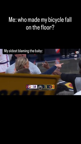 Blame the baby who can’t defend herself…
.
.
Follow @cyclistetouriste !