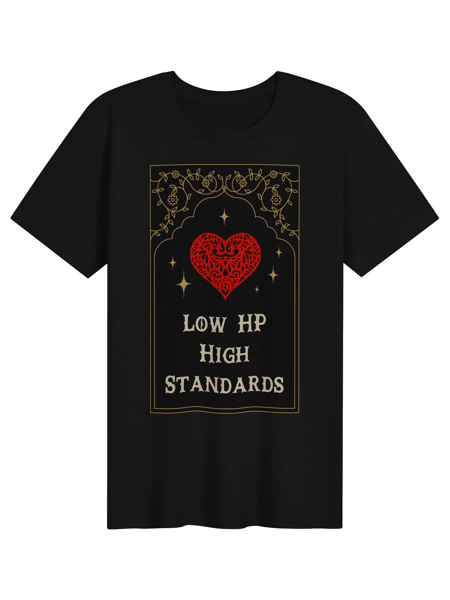 Low HP High Standards Shirt | Chronic Illness Gamer & Spoonie Tee product image (1)