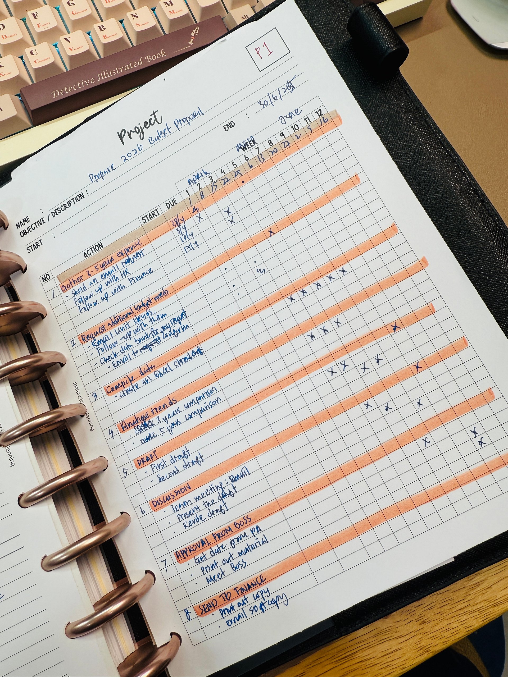 Project Management Planner Insert | HP Classic size product image (6)