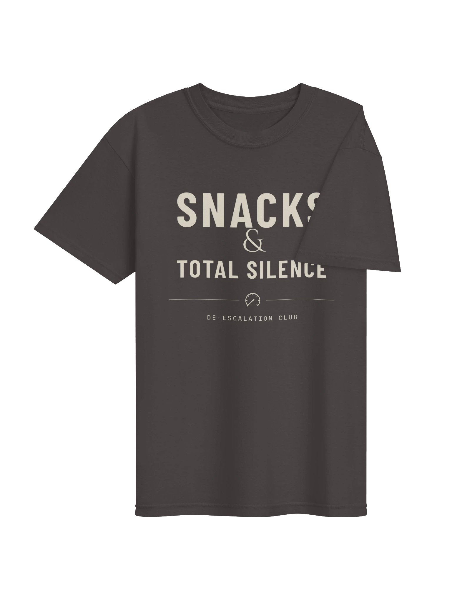 Snacks and Total Silence Comfort Colors Tee, De-escalation Club, Funny Quiet Night Shirt product image (4)