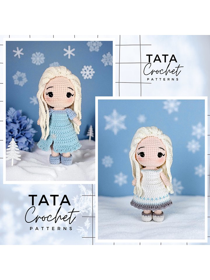 PDF -♡- Doll Dress Up & Transformation -♡- Princess Amigurumi Crochet Pattern product image (1)