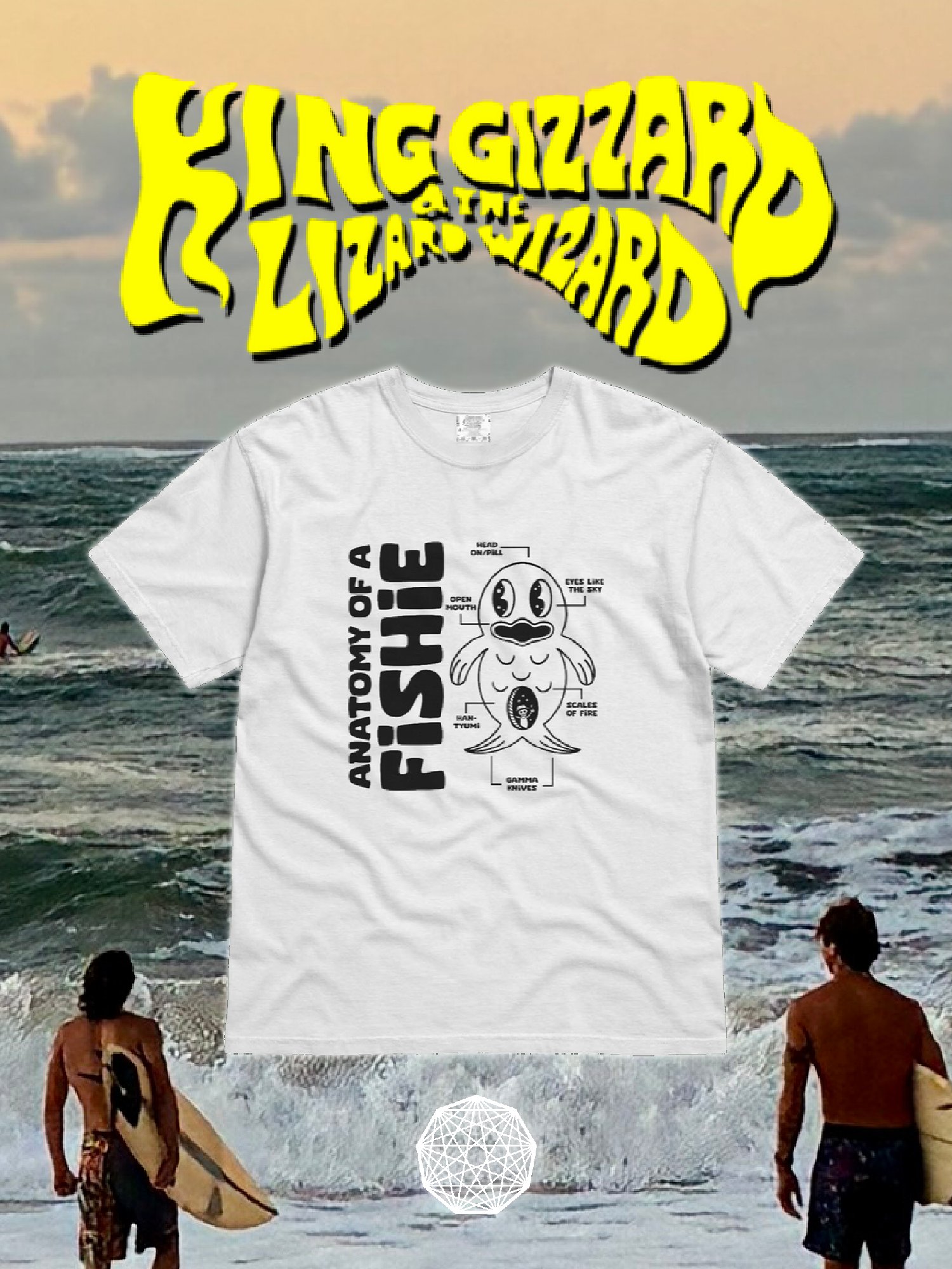 KING GIZZARD AND THE LIZARD WIZARD ANATOMY OF A FISHIE T-SHIRT product image (1)