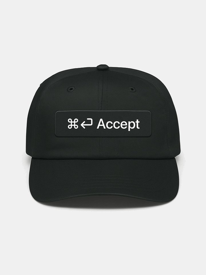 [ ⌘⏎ Accept ] vibe coding hat - 100% cotton (design by @s13k_) product image (1)