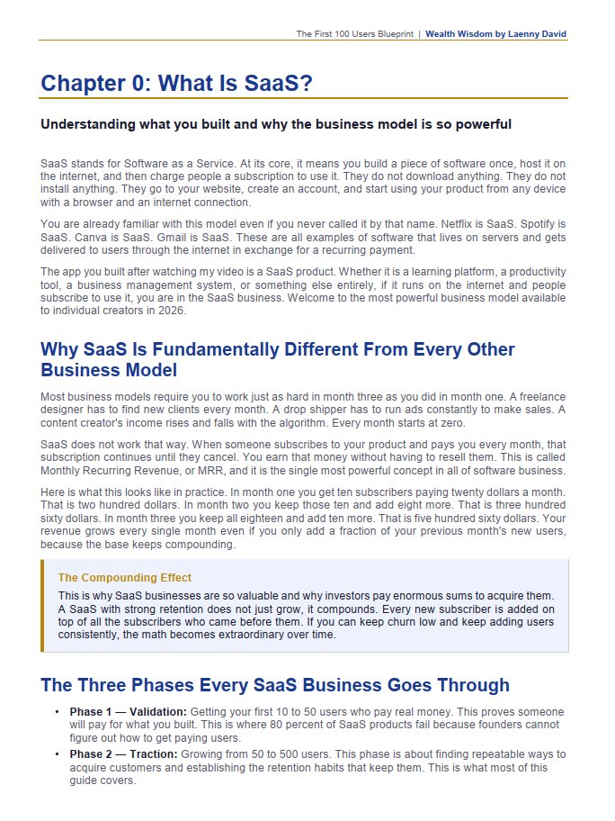 The First 100 Users Blueprint — The SaaS Marketing System That Actually Works product image (3)