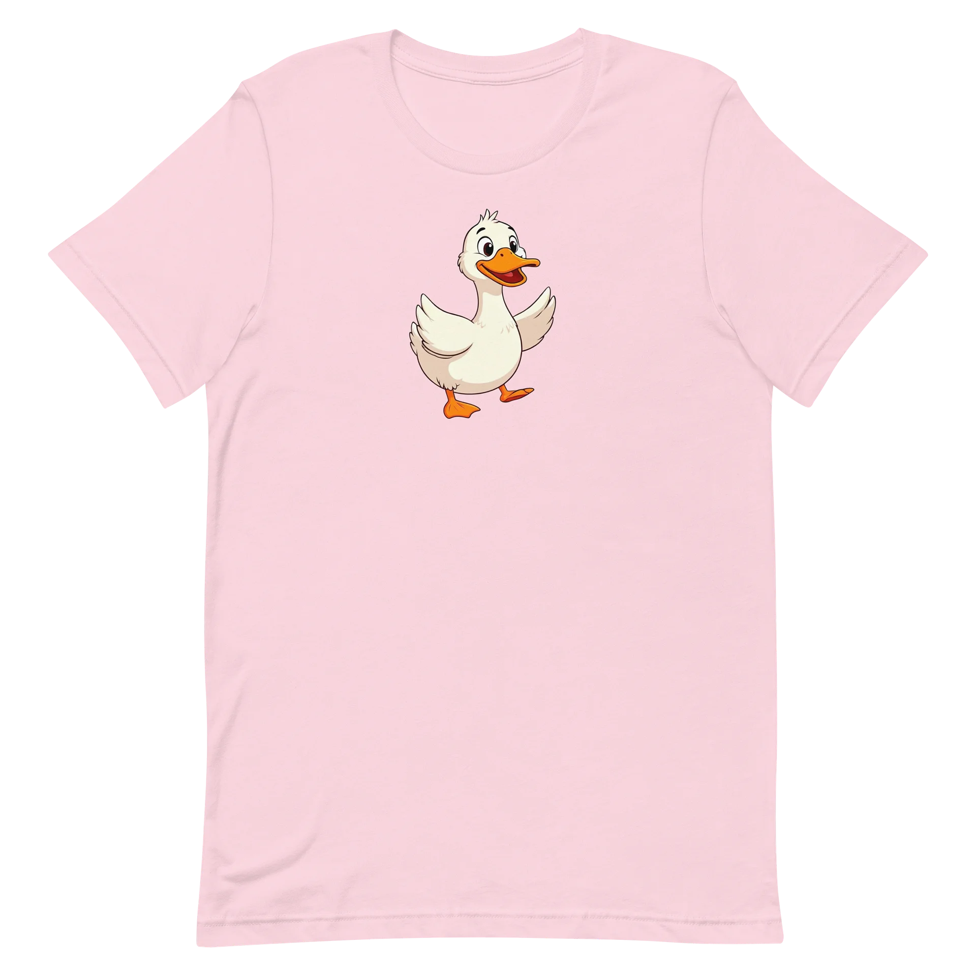 Smiling Duck Cartoon Pink Women’s Tee product image (2)