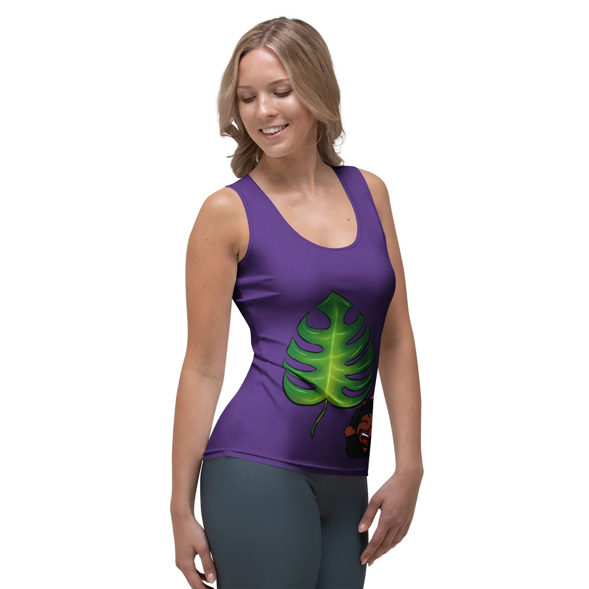 Purple Planted Ladies Tank product image (4)