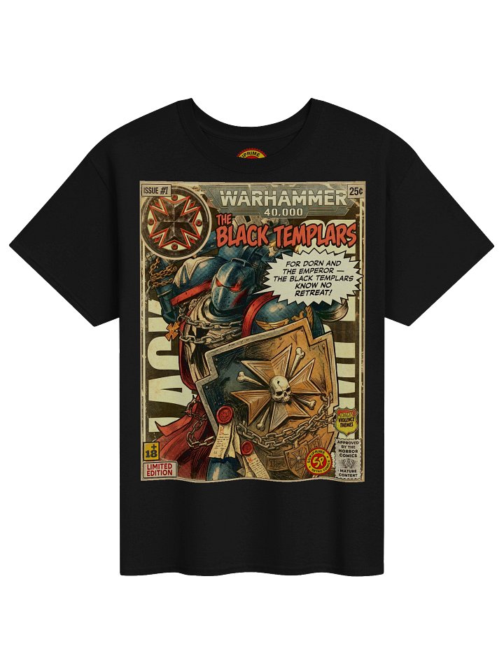 Black Templars Comic Art T-Shirt product image (1)