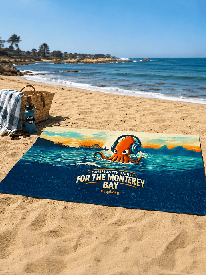 KSQD “Community Radio for Monterey Bay” Beach Towel - Medium product image (2)