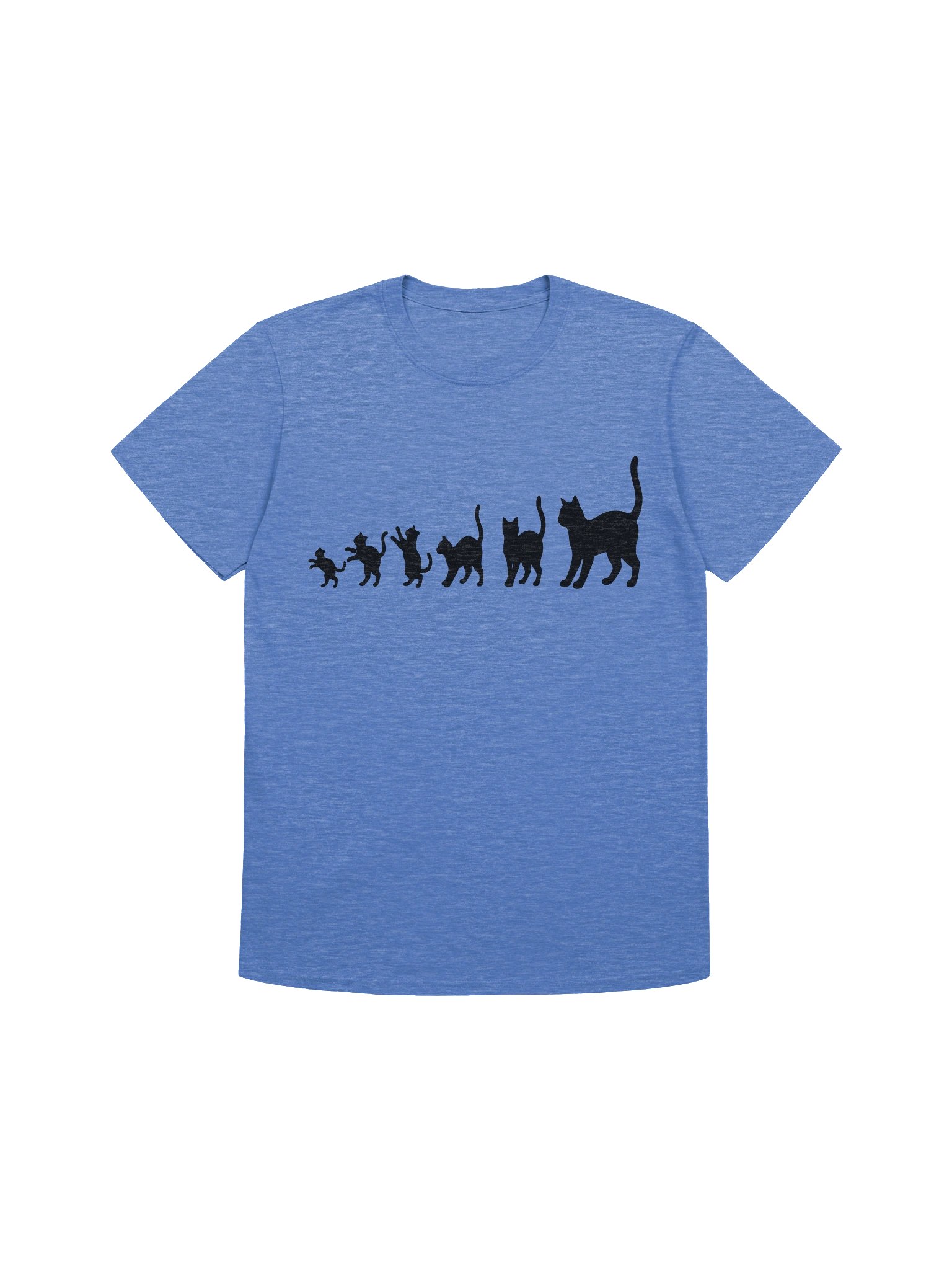 Pawsitive Progression: Premium Cotton Feline Graphic Tee product image (1)