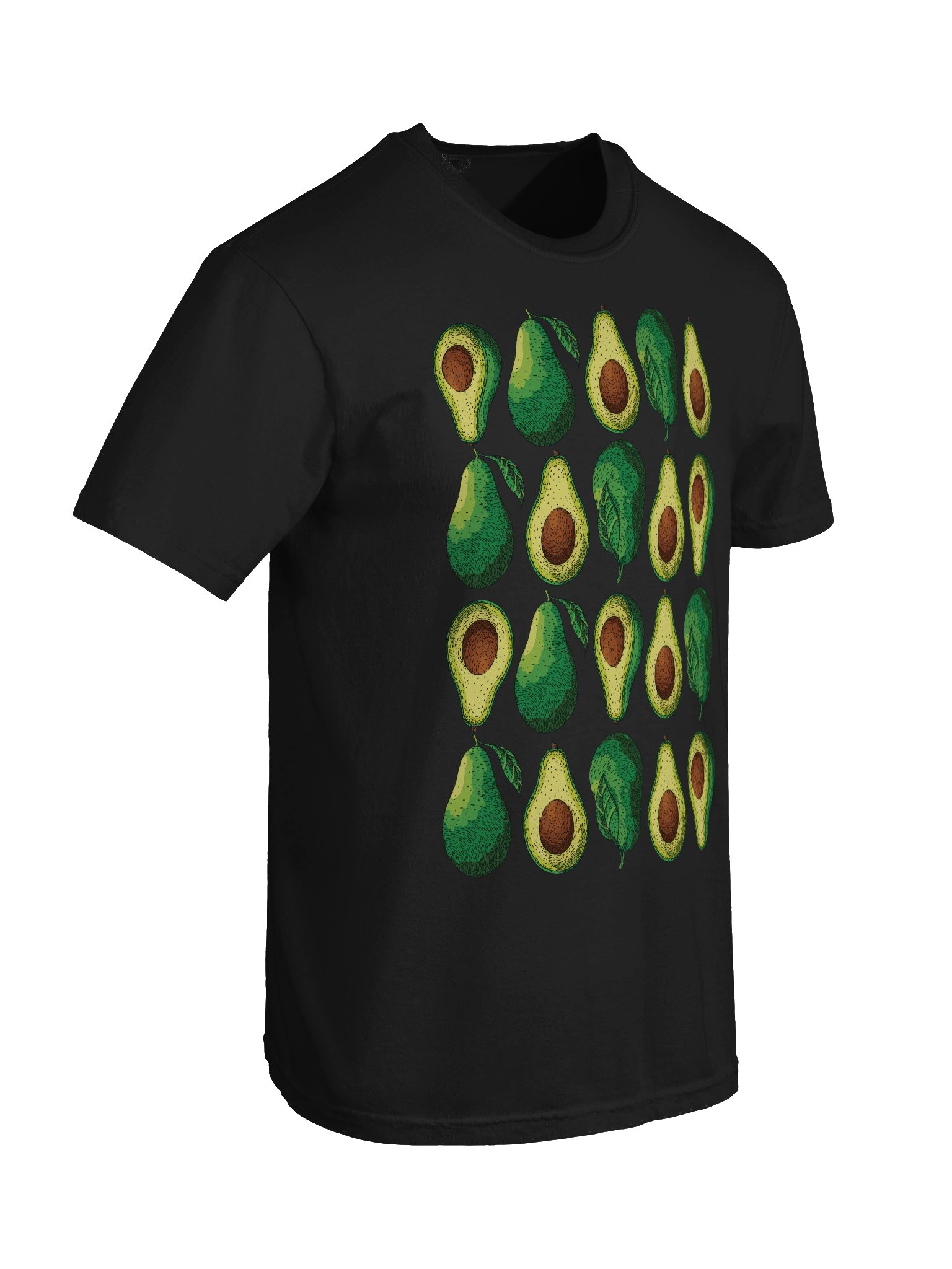 Avocado Pattern Shirt – Cute Aesthetic Fruit Graphic Tee for Food Lovers product image (9)