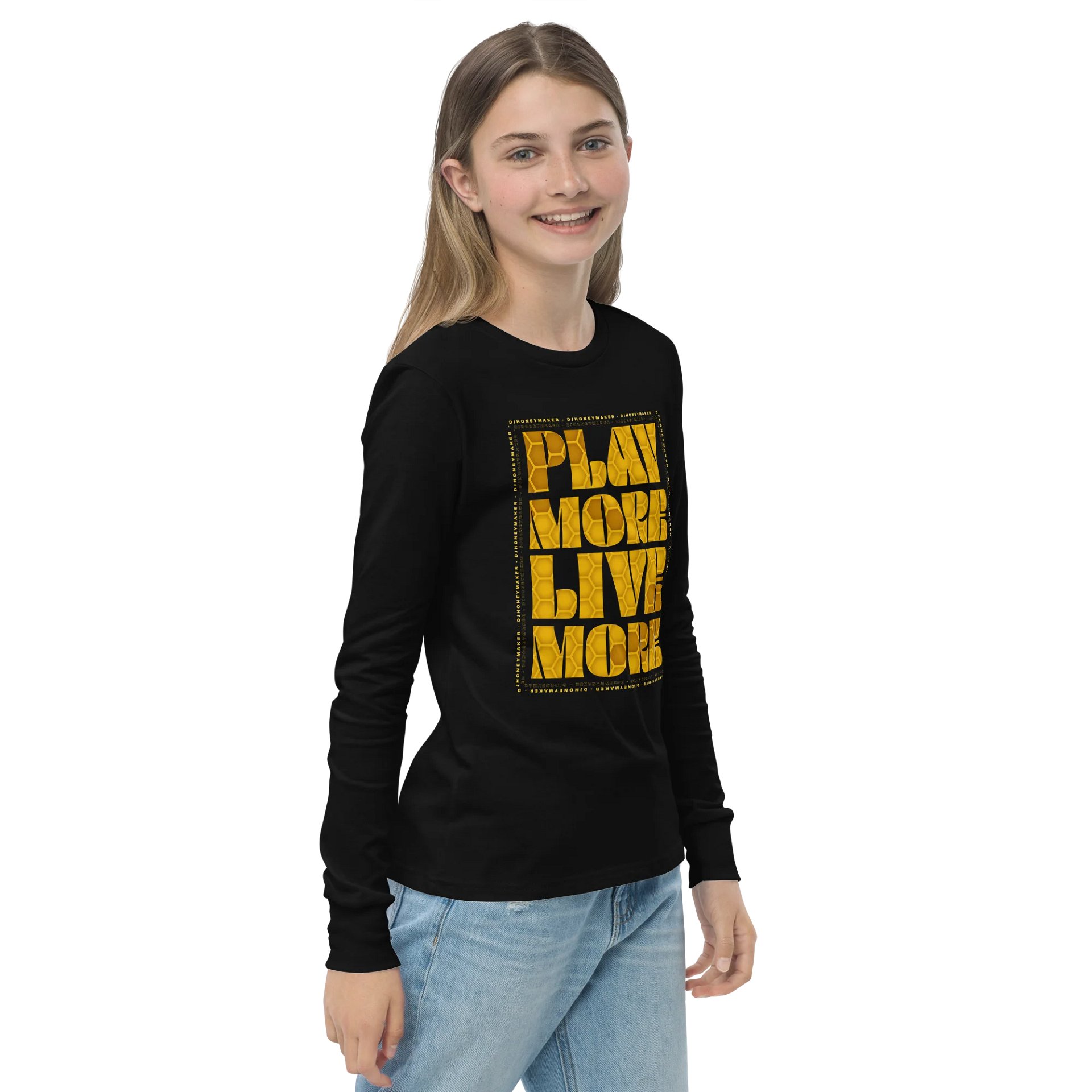 Play More Live More Youth Long Sleeve T-Shirt product image (12)