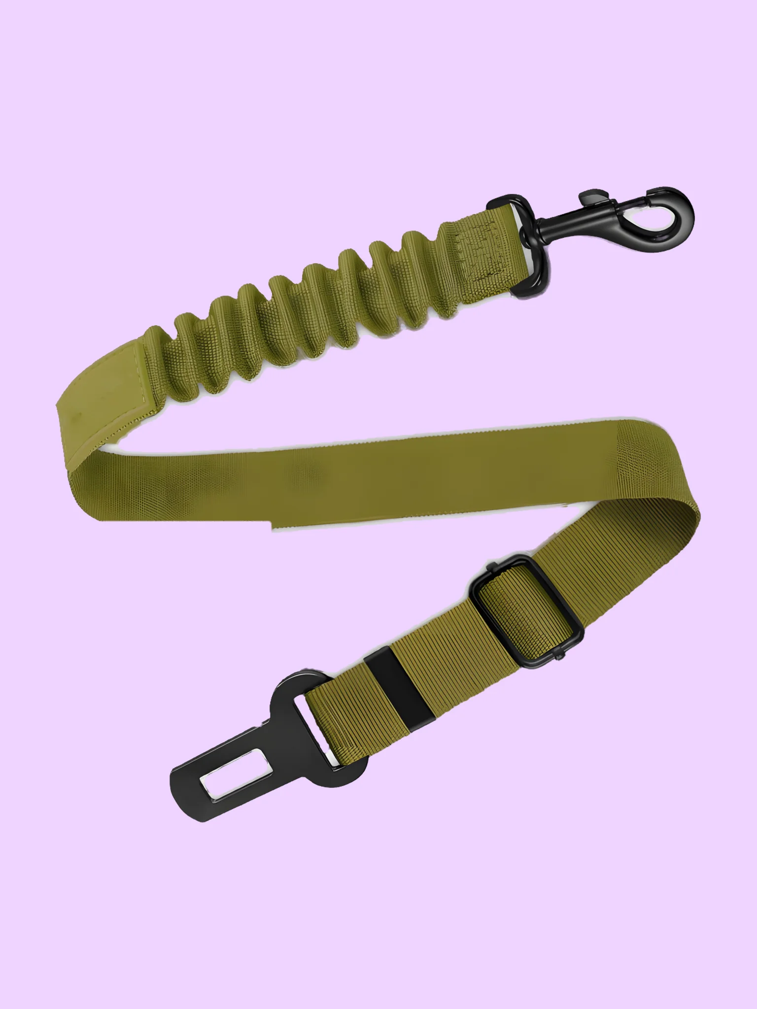 Adjustable Dog Car Seat Belt with Bungee product image (5)