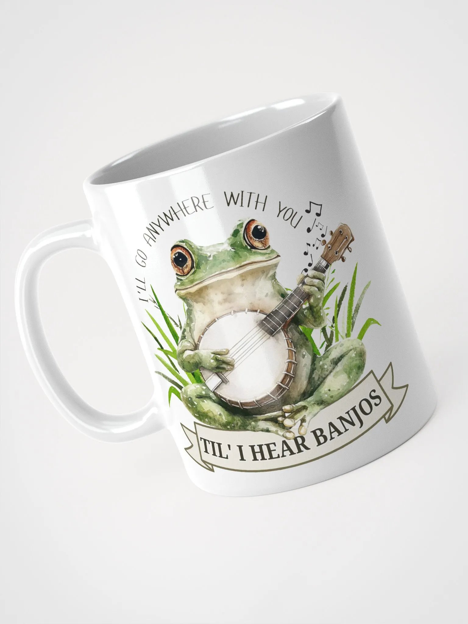 Funny Frog Banjo Mug – I'll Go Anywhere With You Til I Hear Banjos product image (7)