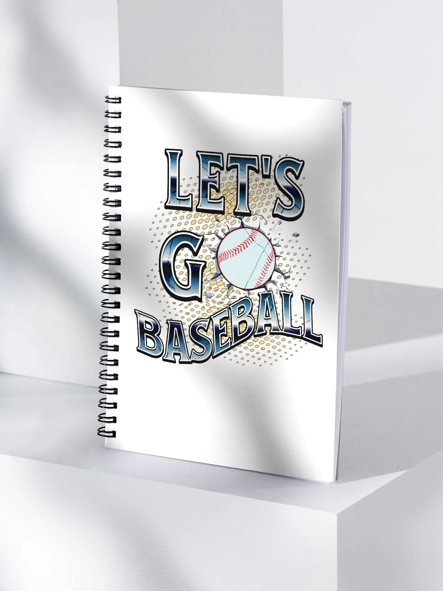 Lets Go Baseball Dynamic Breakthrough Spiral Notebook product image (3)