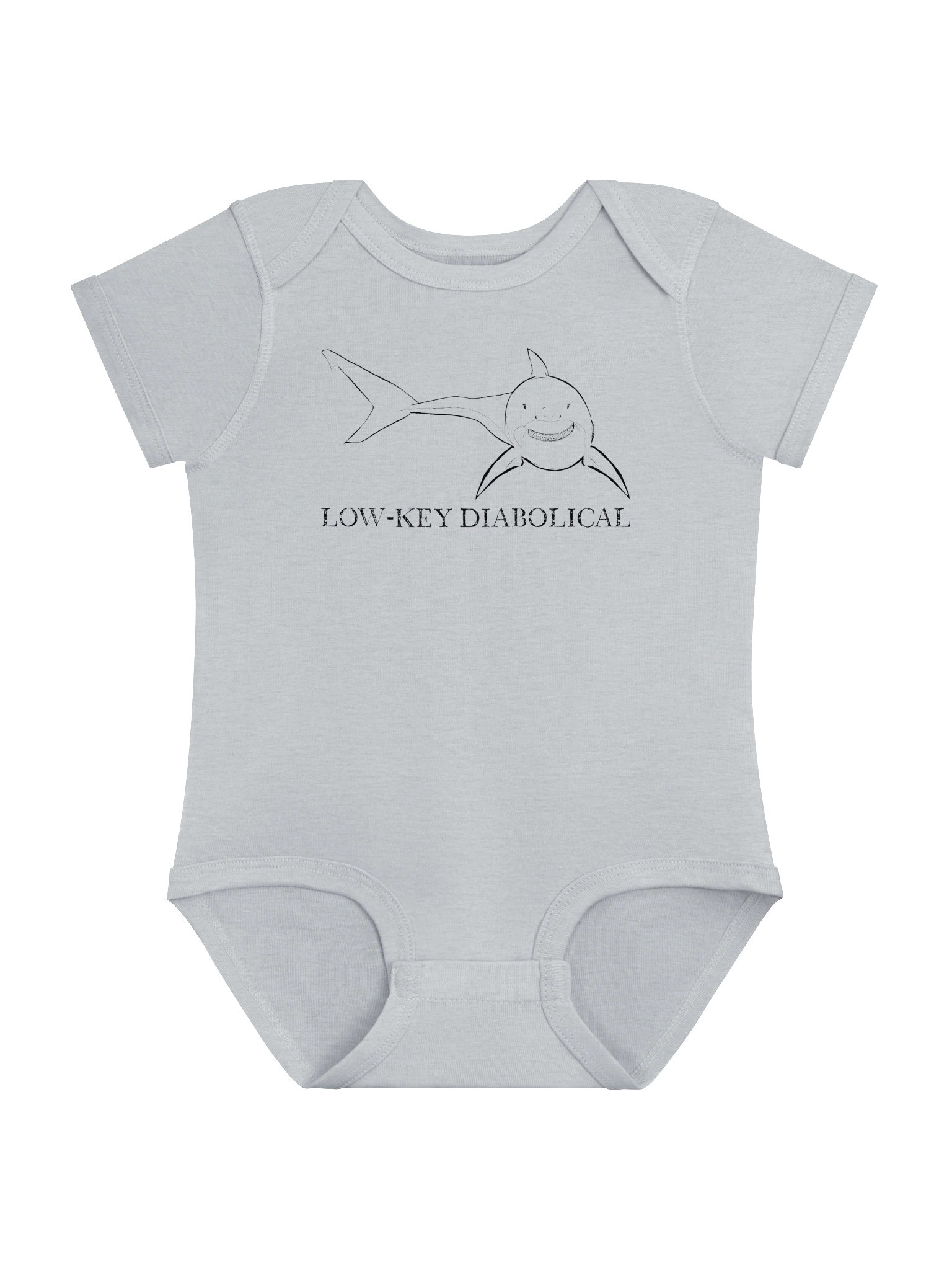 Low-Key Diabolical — Baby Great White Bodysuit product image (3)