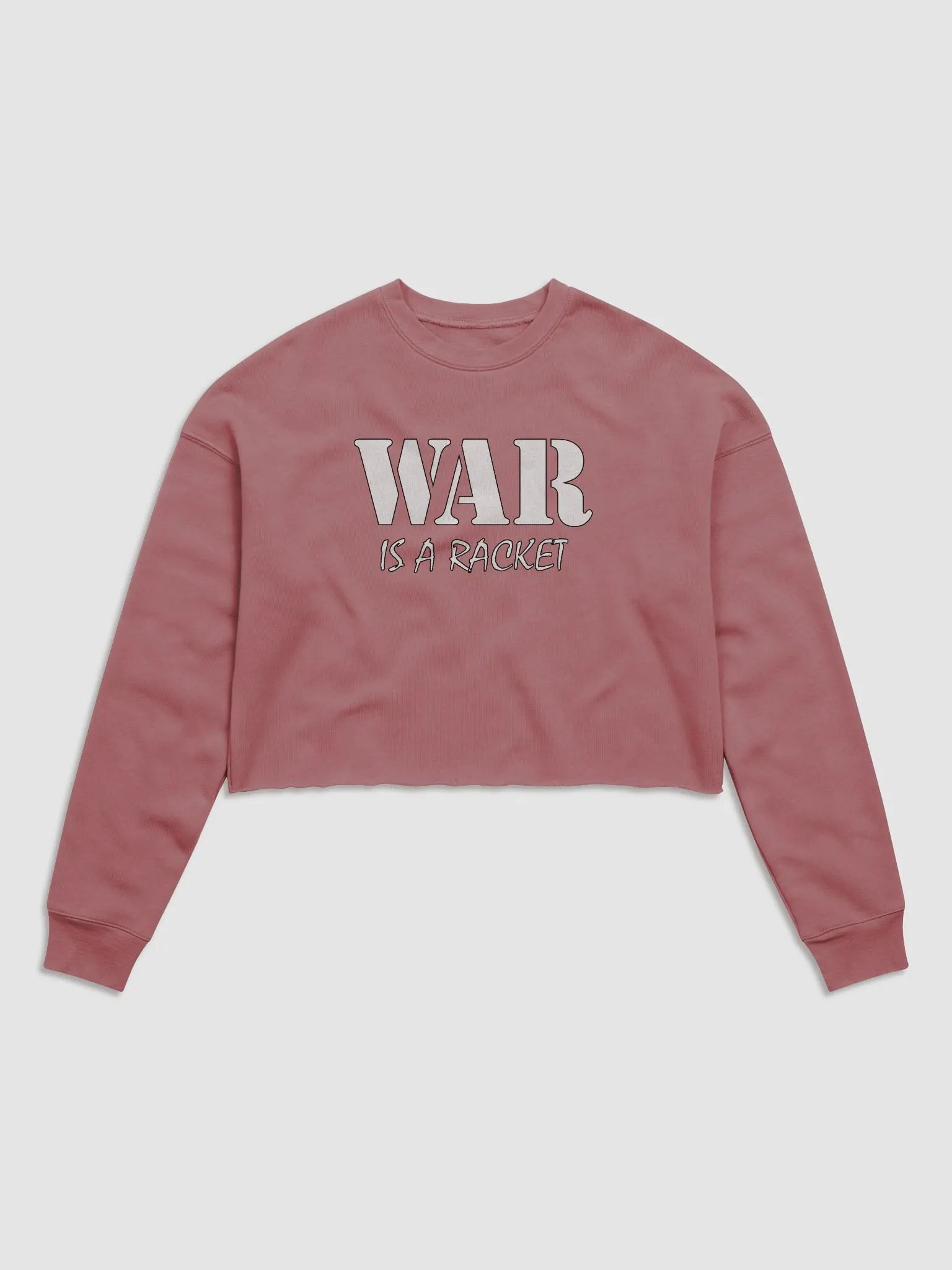 War Is A Racket - Bella+Canvas Women's Fleece Crop Sweatshirt product image (1)