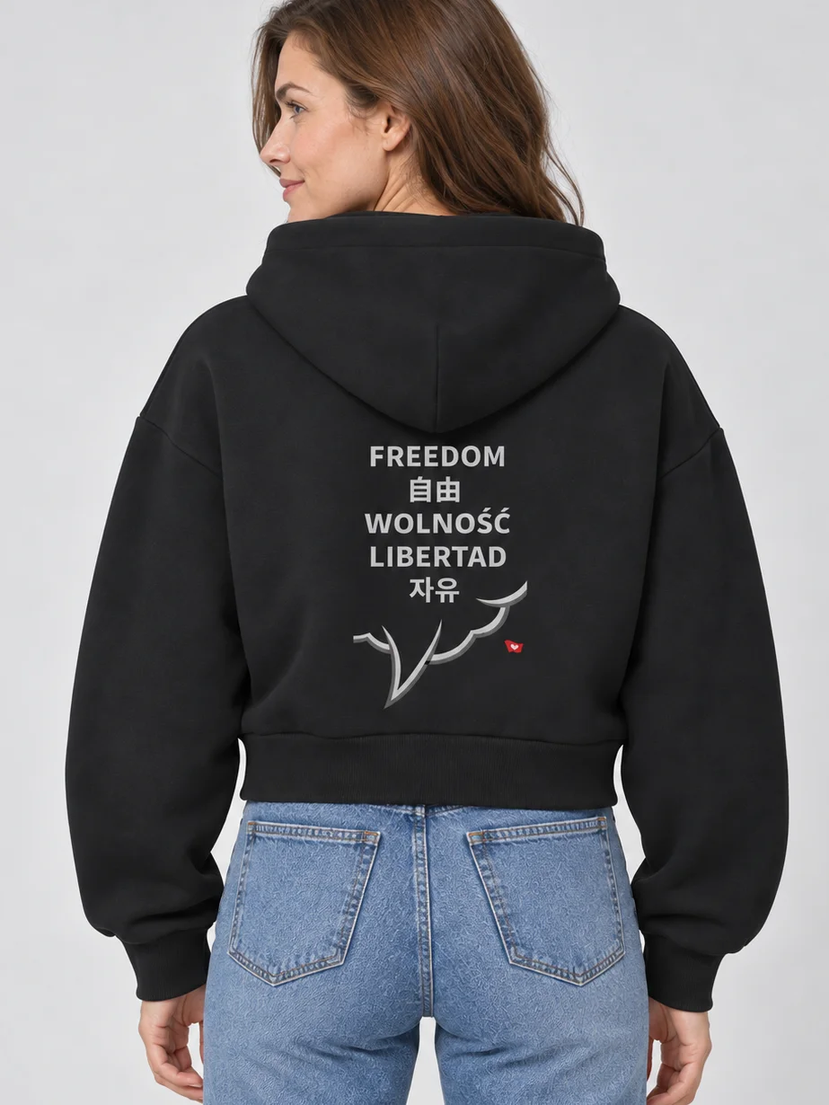 Organic Women's Zip Hoodie, FREEDOM. Street Style product image (1)