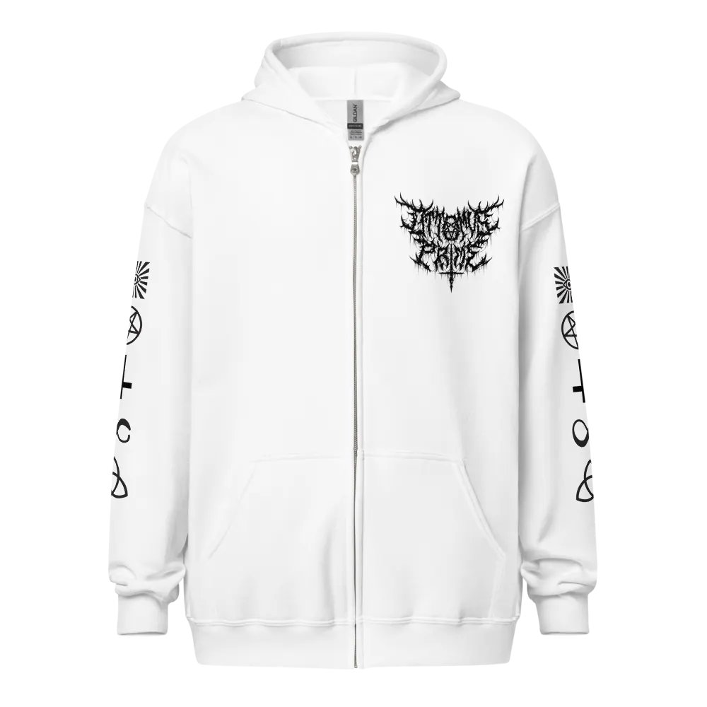 Ottomus Prime Metal Logo Zip-up (White) product image (1)