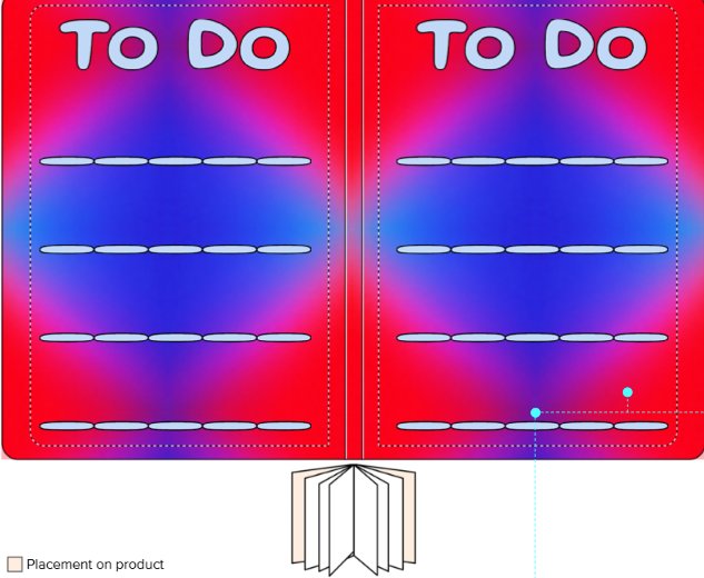 "Blue Diamond" Softcover Notebook product image (3)