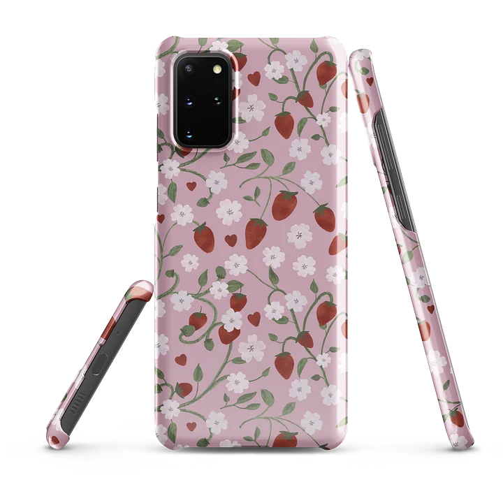 Strawberry Fields Pink Heart Snap Case product image (11)