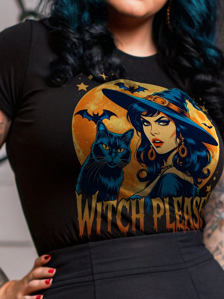 Witch Please!! Retro Halloween T-Shirt product image (1)