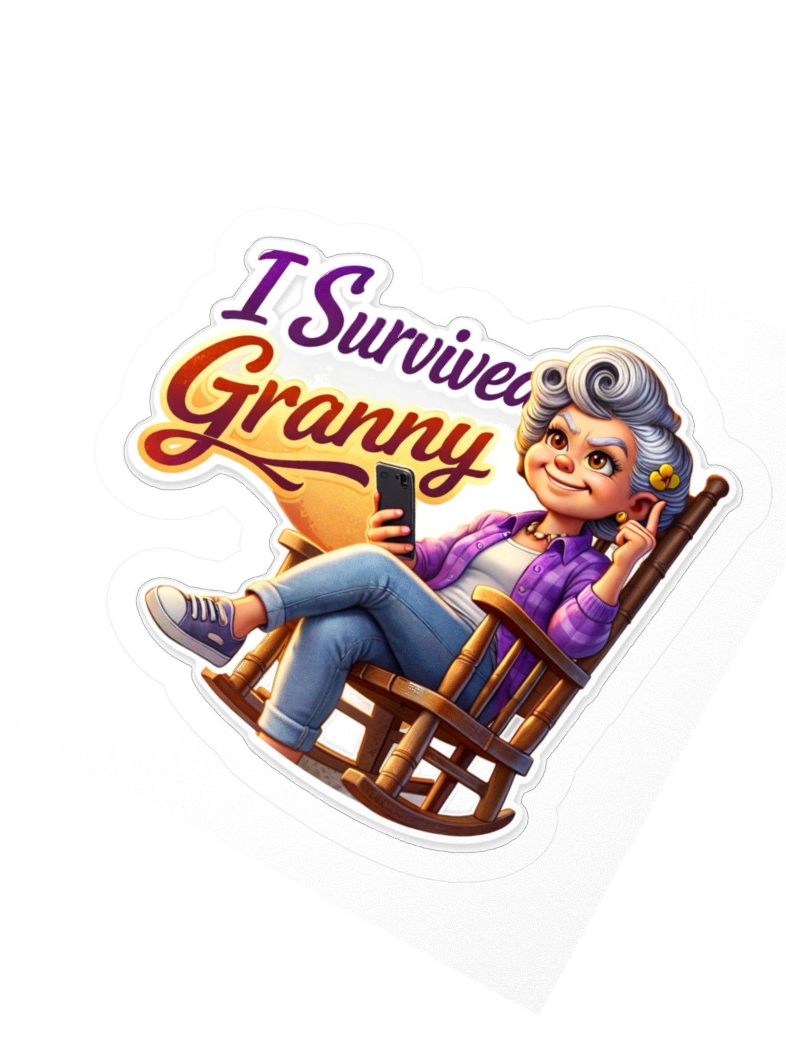 I Survived Granny Sticker product image (2)