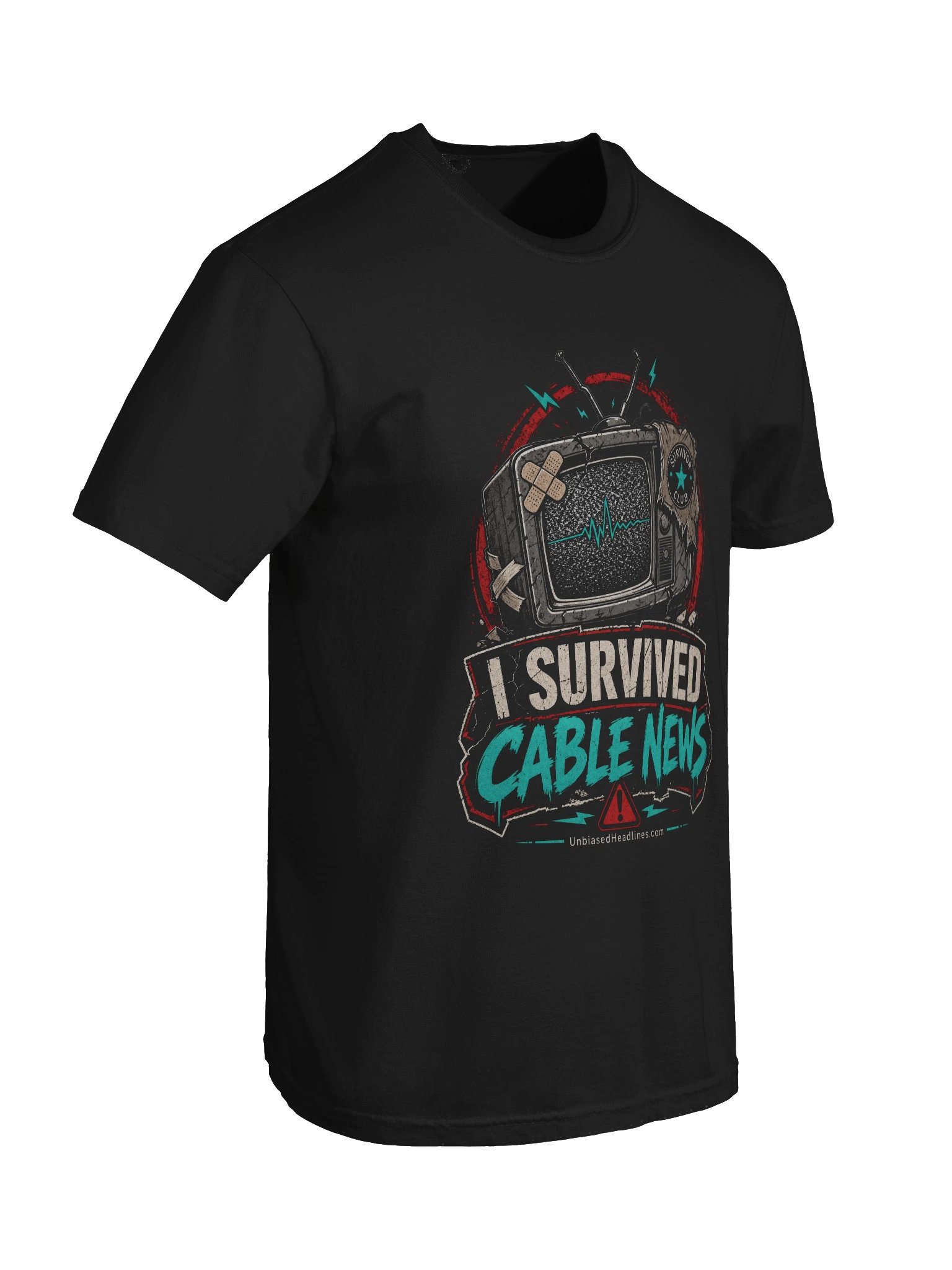 I Survived Cable News Tee - Large Front product image (5)