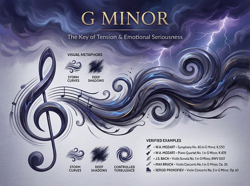 G Minor feels like controlled turbulence. 🌩️

Dark—but never chaotic.
Emotional—but disciplined.

This is the key of tension ...