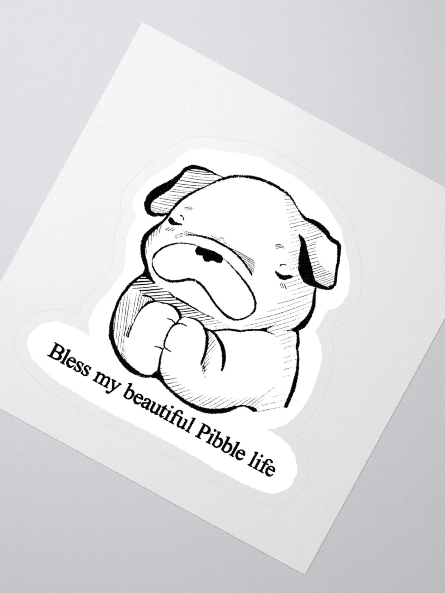 BLESS MY BEAUTIFUL PIBBLE LIFE STICKER product image (2)