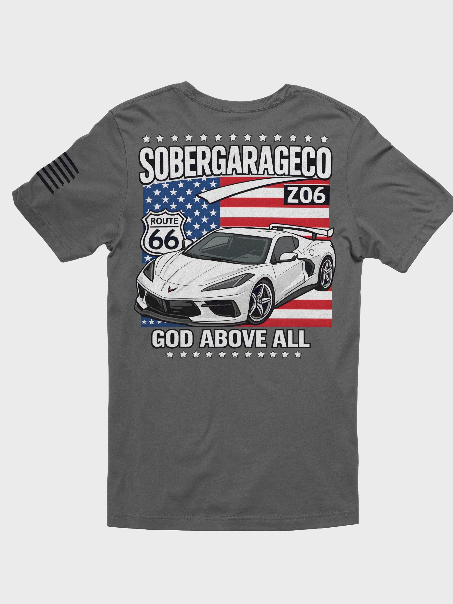 ZO7 C8 Corvette Sober Garage CO Stylized T-Shirt product image (14)