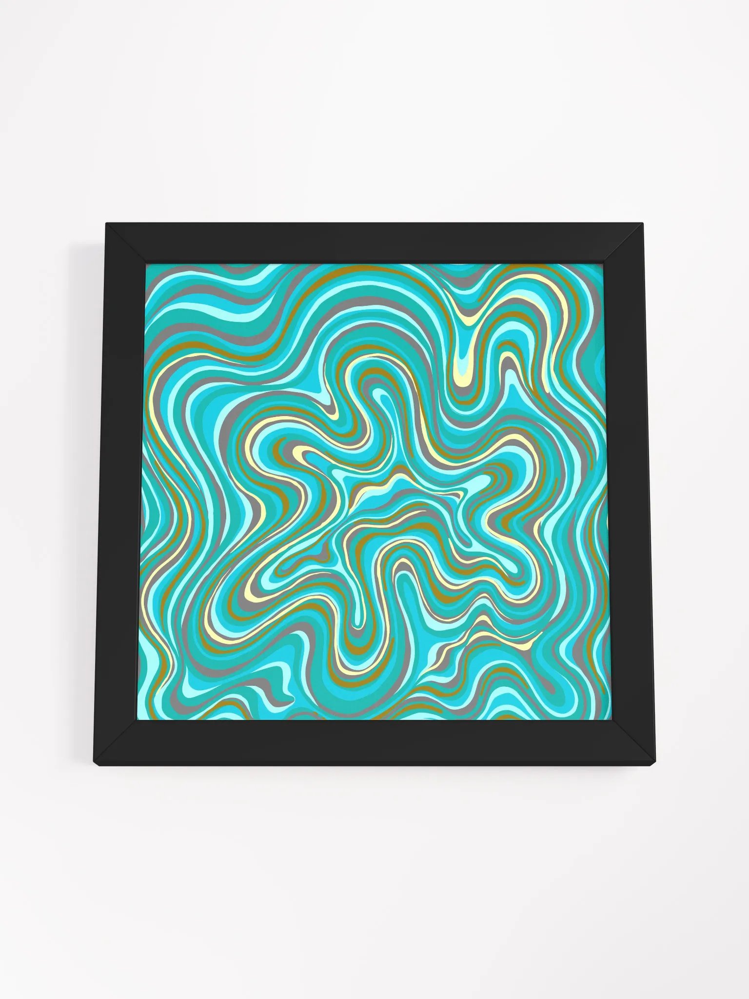 Ethereal Waves Framed Art Poster - Stone No. 2 product image (51)