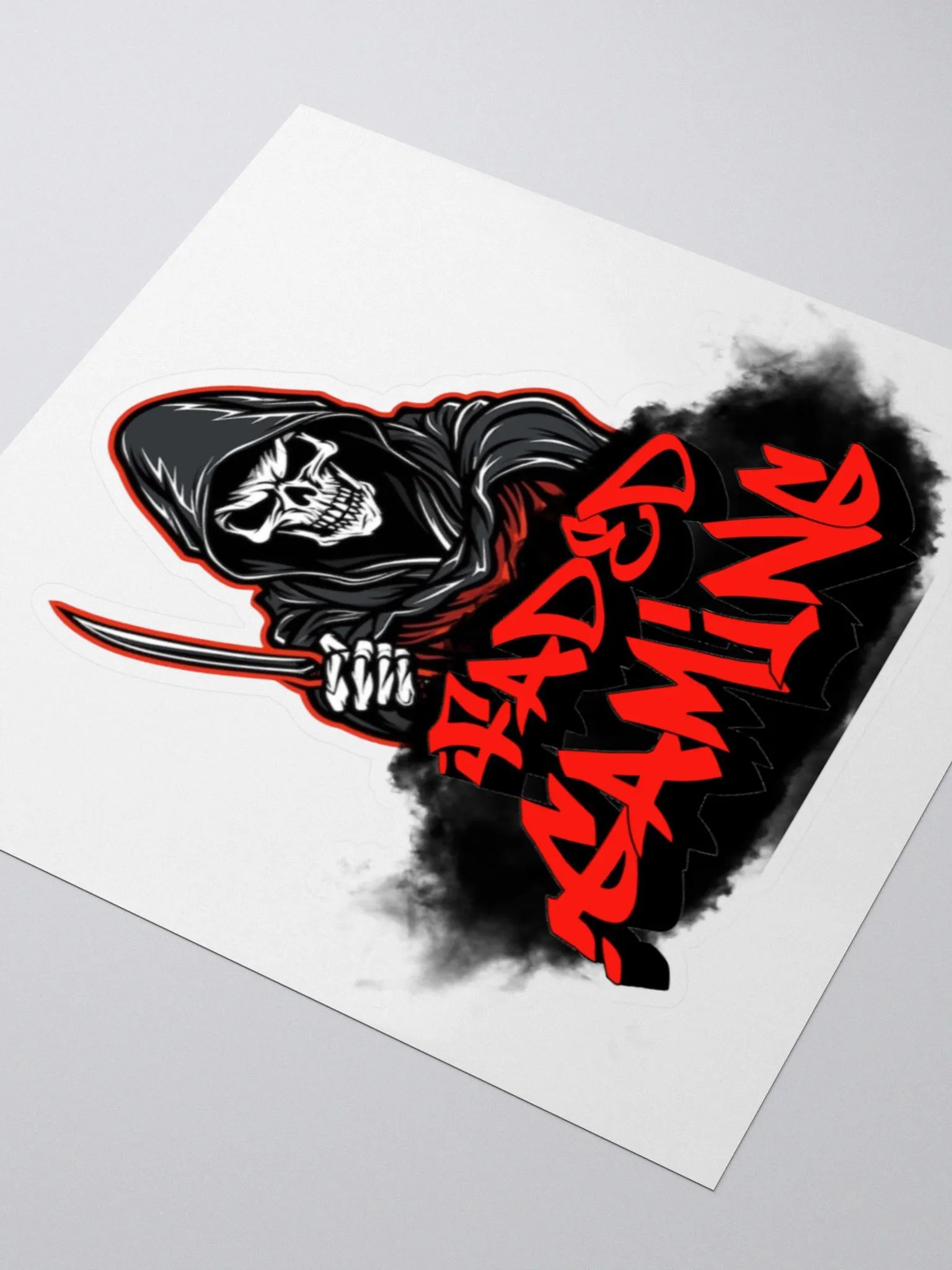 Faded Gaming Grim Sticker product image (3)
