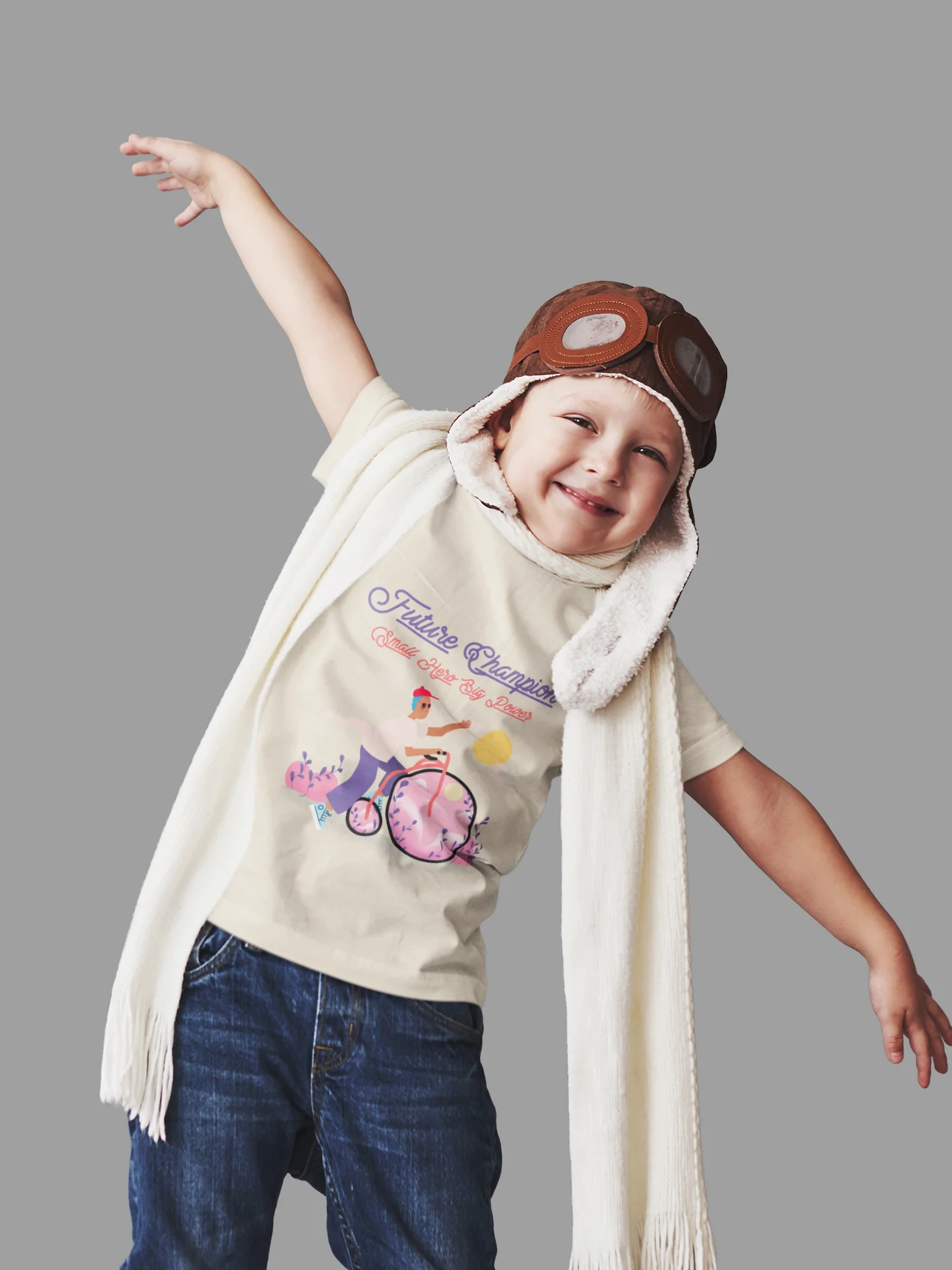 Future Hero Small Hero Big Power Kids T-Shirt product image (7)