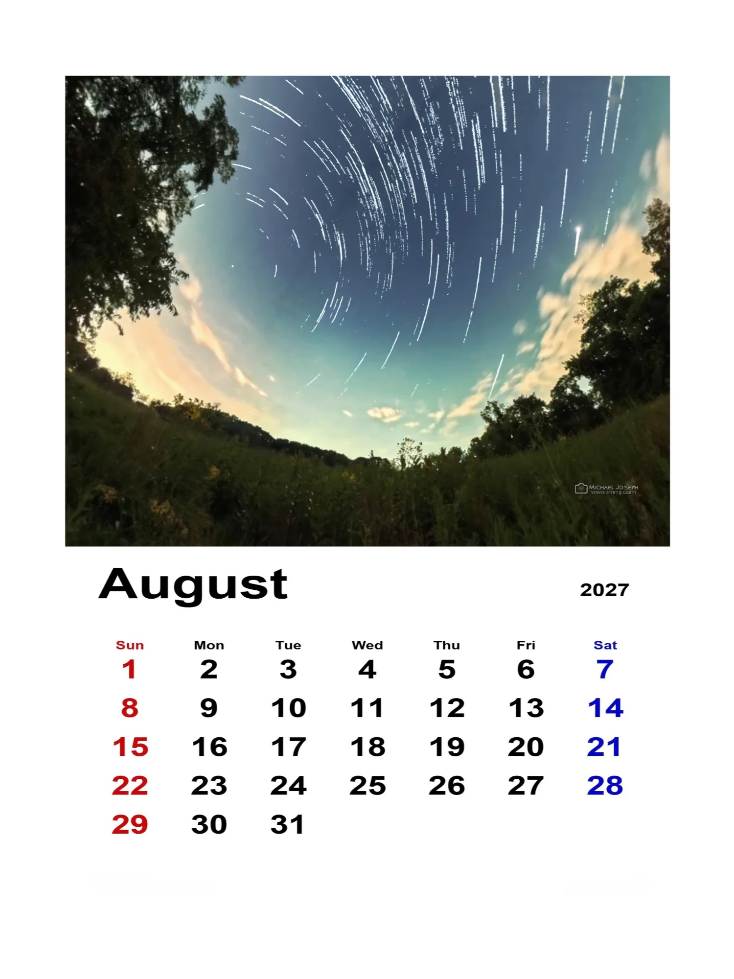 2027 Everyday Skies Photo Wall Calendar product image (4)