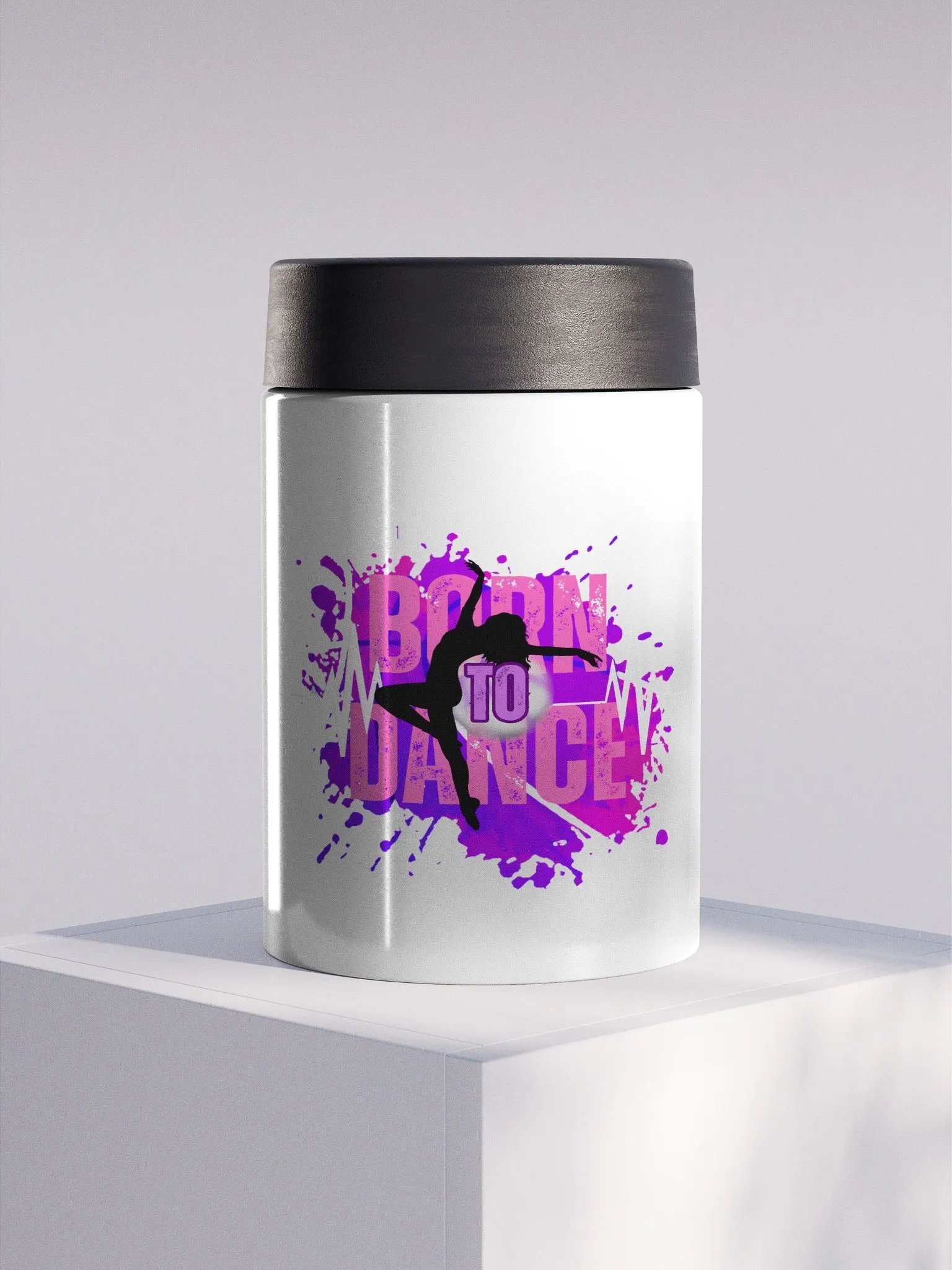 Born to Dance Splash Her Silhouette Stainless Steel Koozie product image (1)