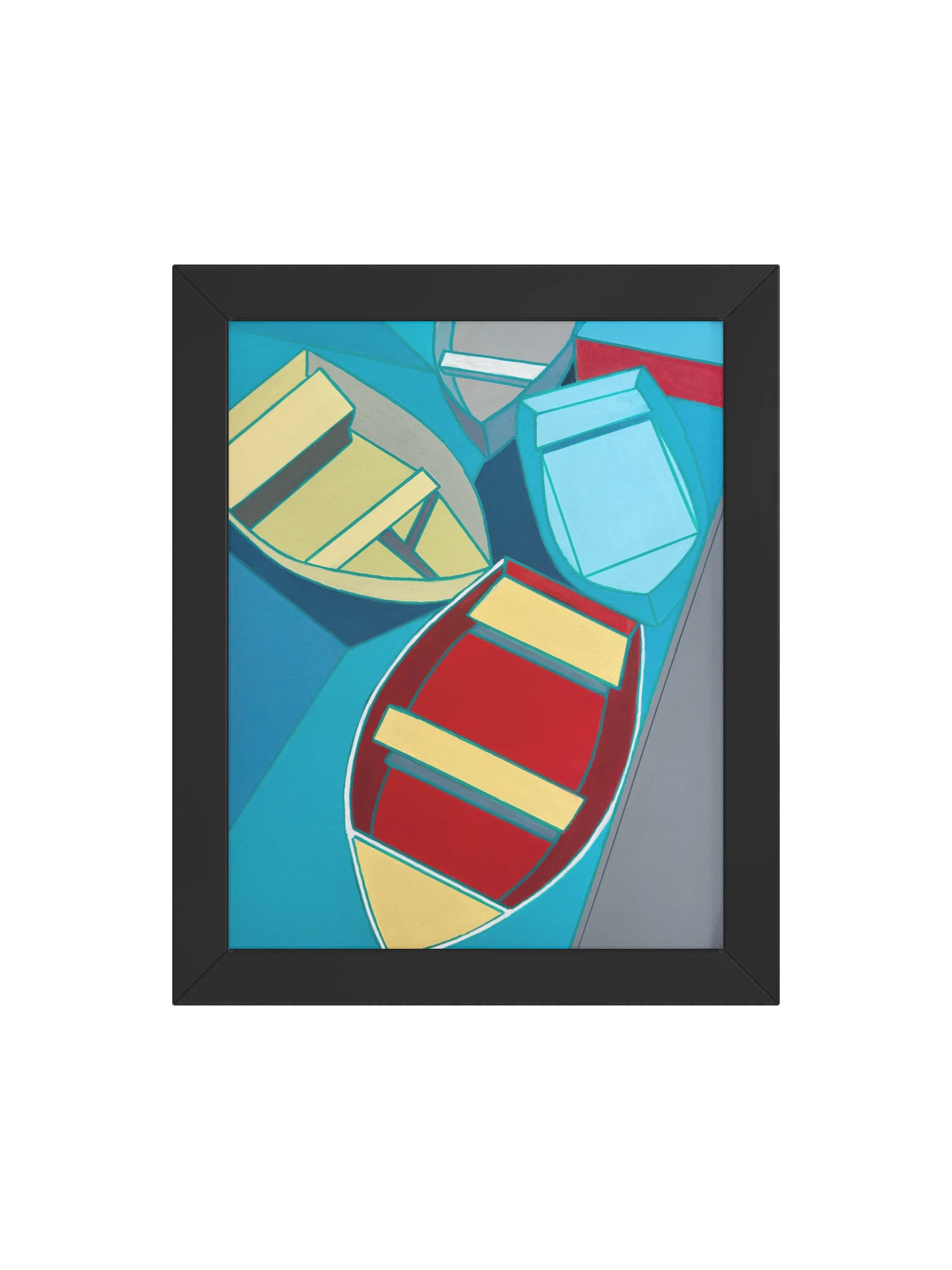 Print with Frame: Row Boats #1 product image (4)