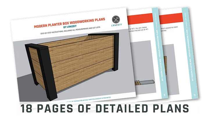 Modern Planter Box Woodworking Plans product image (2)