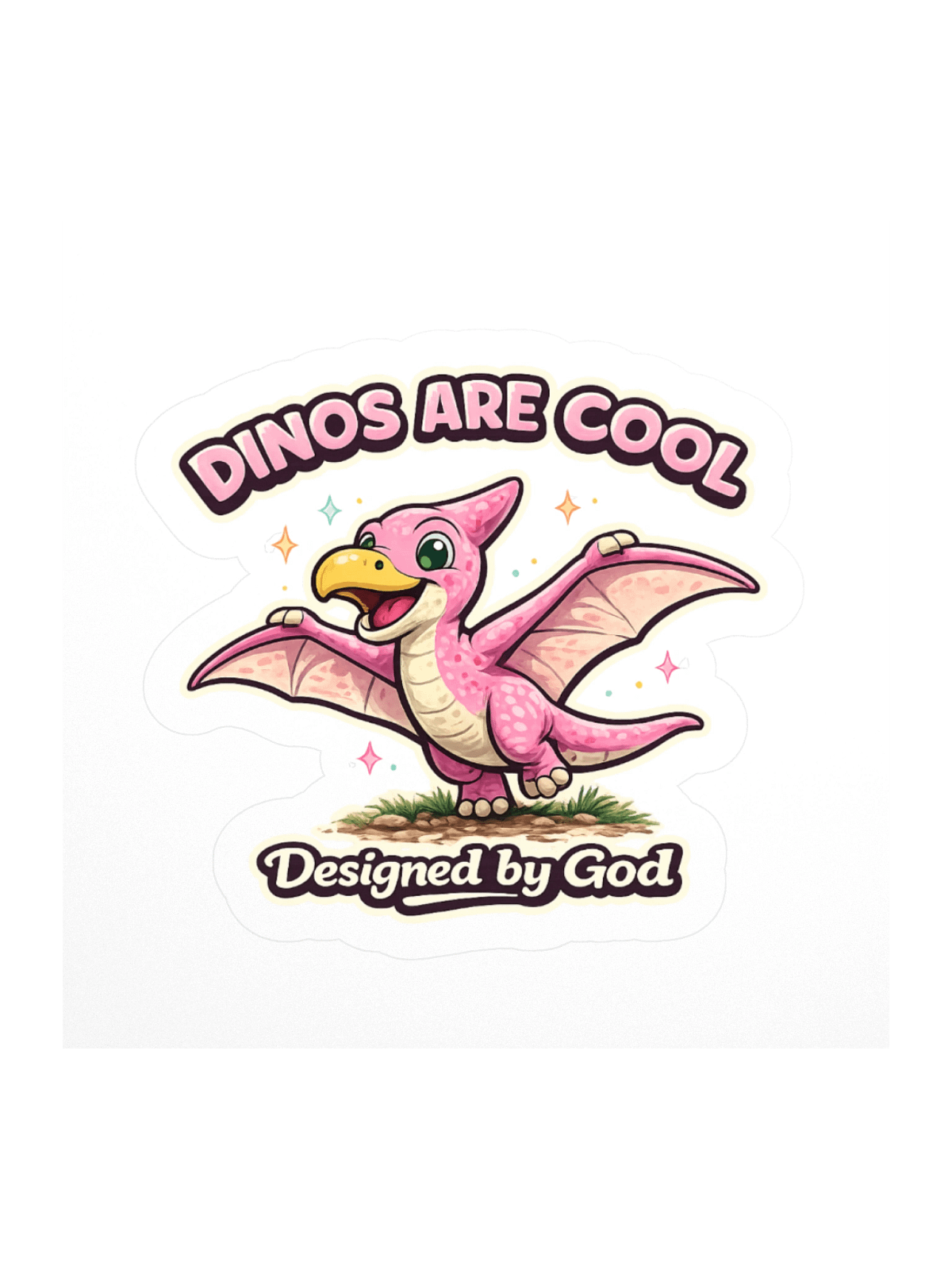 Dino's Are Cool pterodactyl sticker | The Layman Apologist
