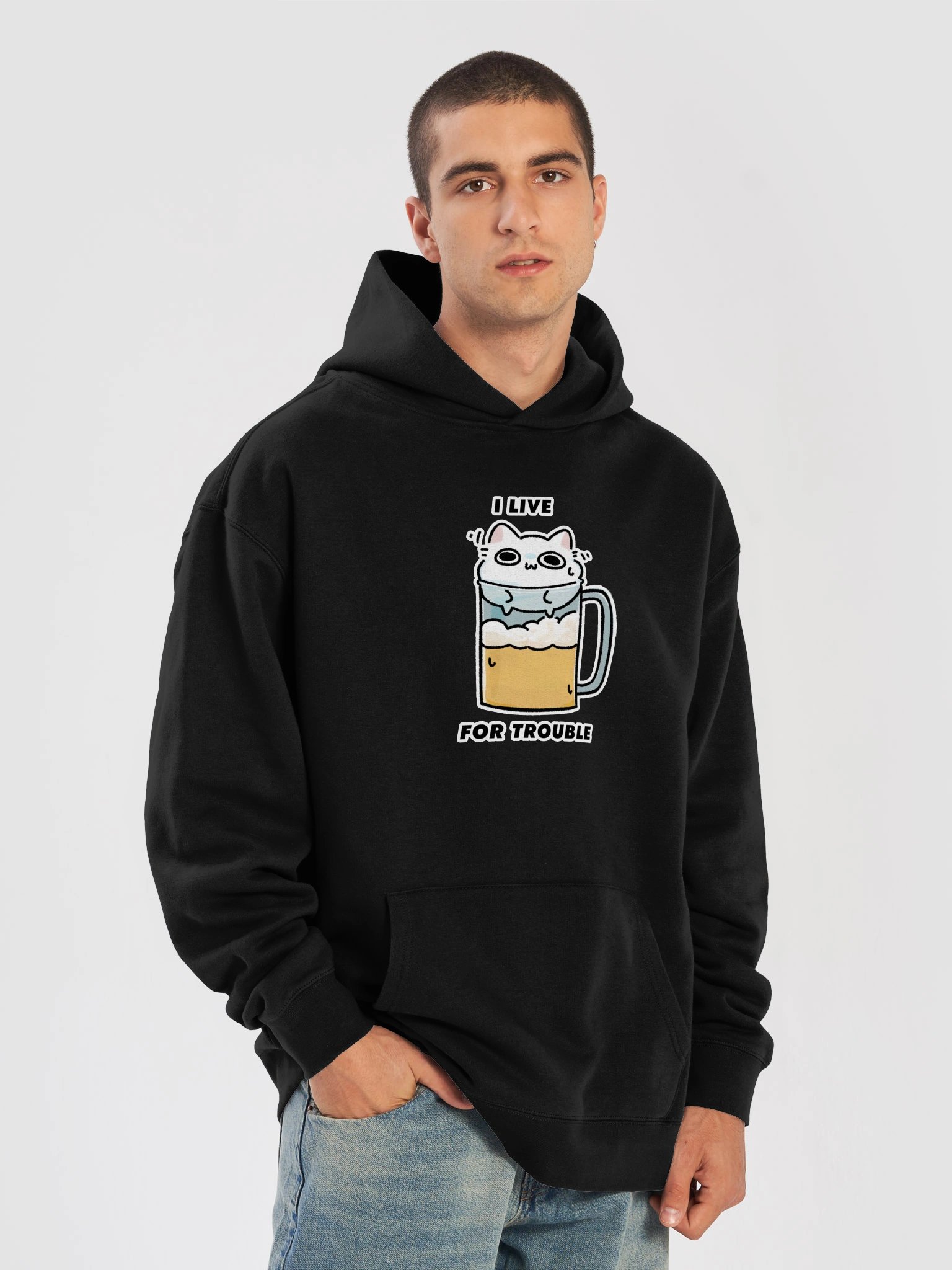 I Live For Trouble Hoodie product image (32)