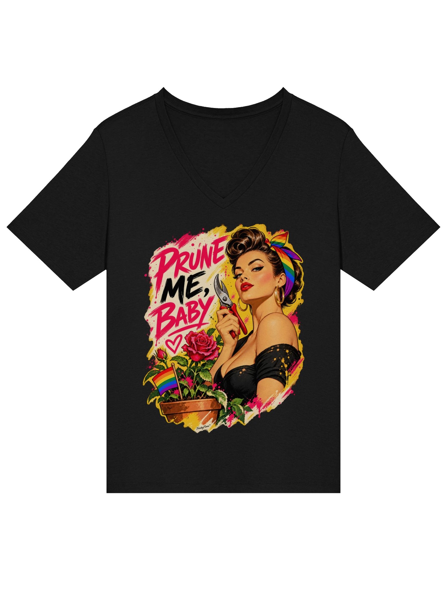 Prune Me, Baby Pin-Up Pride V-Neck Tee product image (17)