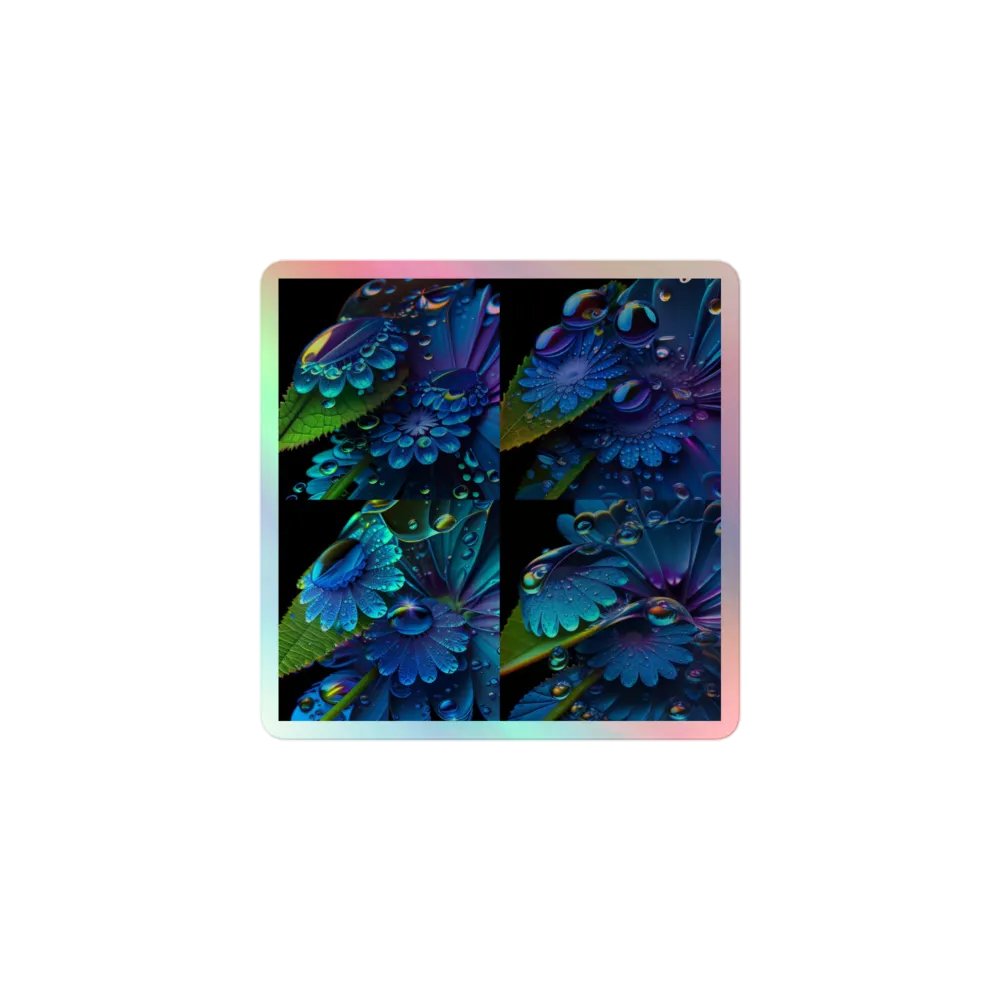 Kawaiikitten Exclusive Premium Dew Drop Holographic Sticker product image (1)